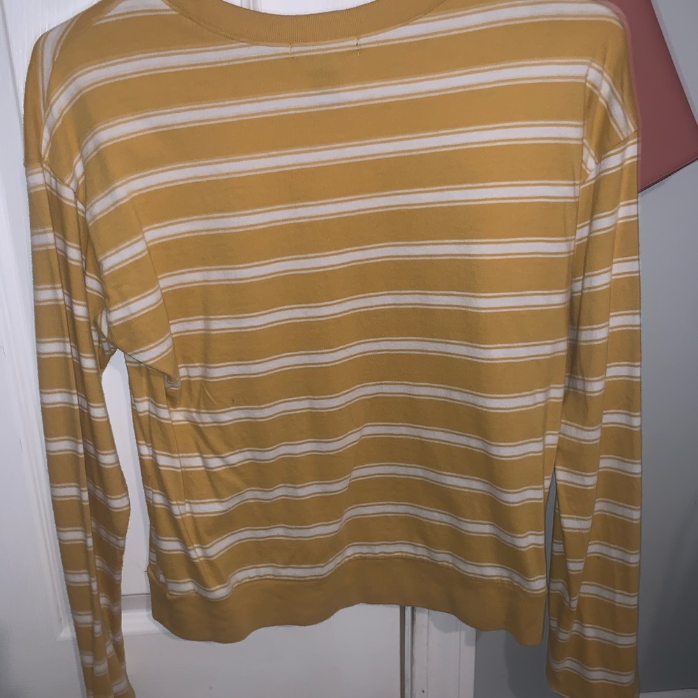yellow crew neck
